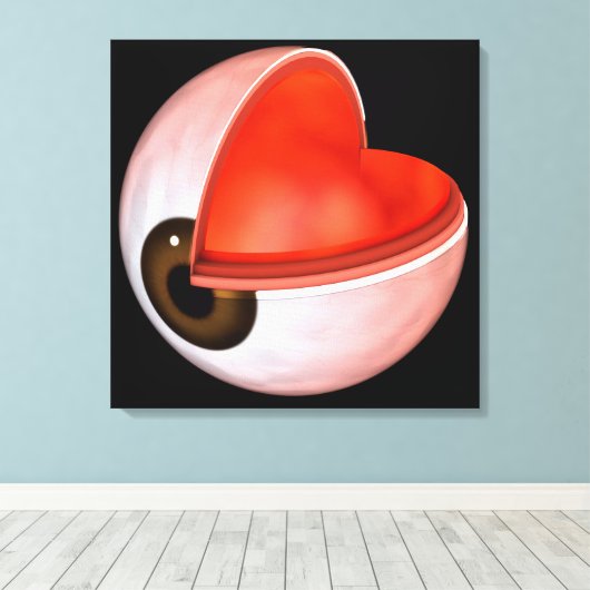 Conceptual Image of Human Eye Anatomy 8 Leinwanddruck (Insitu (Holzboden))