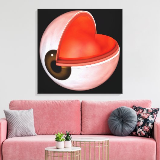 Conceptual Image of Human Eye Anatomy 8 Leinwanddruck (Insitu (Wohnzimmer))