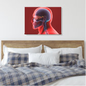 Conceptual Image of Human Eye and Skull Leinwanddruck (Insitu (Schlafzimmer))