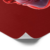 Conceptual Image of Human Eye and Skull Poster (Ecke)