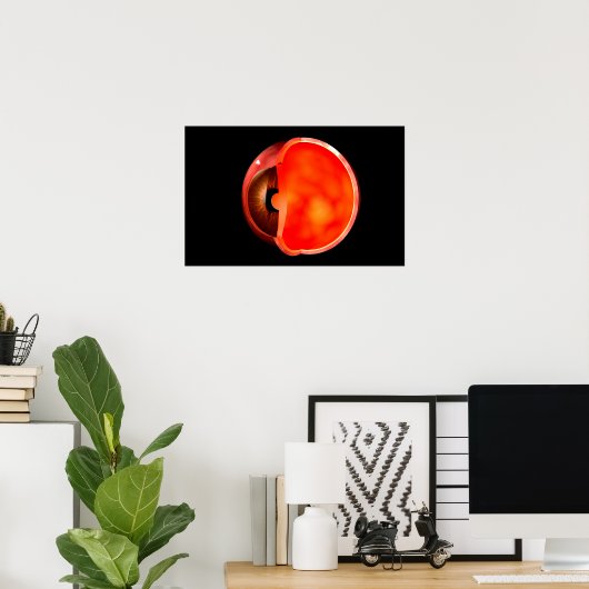 Conceptual Image of human Eye Cross Abschnitt 1 Poster (Heimbüro)
