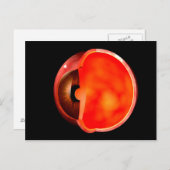 Conceptual Image of human Eye Cross Abschnitt 1 Postkarte (Vorne/Hinten)