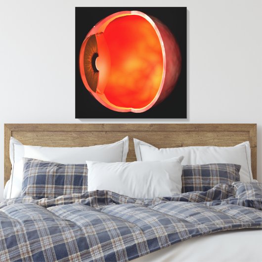 Conceptual Image of human Eye Cross Abschnitt 2 Leinwanddruck (Insitu (Schlafzimmer))