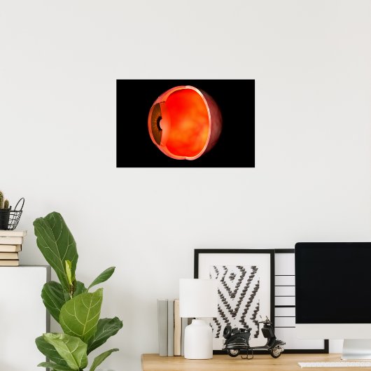 Conceptual Image of human Eye Cross Abschnitt 2 Poster (Heimbüro)