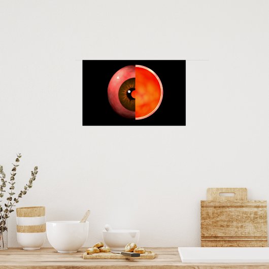 Conceptual Image of human Eye Cross Section 3 Poster (Küche)