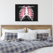 Conceptual Image of Human Lungs and Rib Cage 1 Leinwanddruck (Insitu (Schlafzimmer))