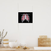 Conceptual Image of Human Lungs and Rib Cage 1 Poster (Küche)
