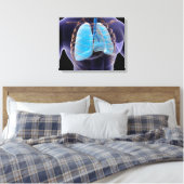 Conceptual Image of Human Lungs and Rib Cage 2 Leinwanddruck (Insitu (Schlafzimmer))