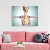 Conceptual Image of Human Rib Cage and Spinal Leinwanddruck (Insitu (Wohnzimmer))