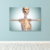 Conceptual Image of Human Rib Cage and Spinal Leinwanddruck (Insitu (Holzboden))
