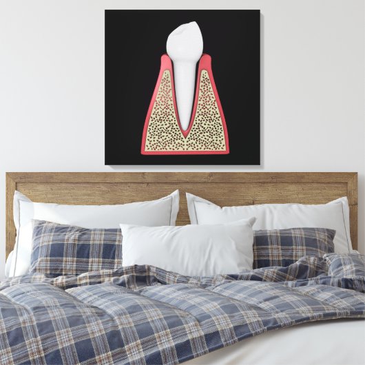 Conceptual Image of Human Tooth 1 Leinwanddruck (Insitu (Schlafzimmer))