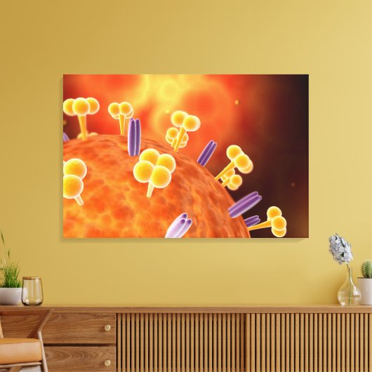 Conceptual Image of Influenza Causing Grippe 1 Leinwanddruck (Insitu (Wohnzimmer))