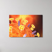 Conceptual Image of Influenza Causing Grippe 1 Leinwanddruck (Vorderseite)