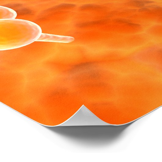 Conceptual Image of Influenza Causing Grippe 1 Poster (Ecke)