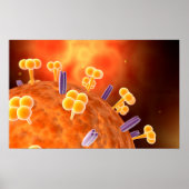 Conceptual Image of Influenza Causing Grippe 1 Poster (Vorne)