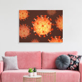 Conceptual Image of Influenza Causing Grippe 2 Leinwanddruck (Insitu (Wohnzimmer))