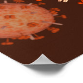 Conceptual Image of Influenza Causing Grippe 2 Poster (Ecke)