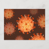 Conceptual Image of Influenza Causing Grippe 2 Postkarte (Vorderseite)