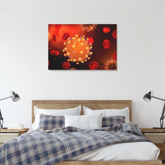Conceptual Image of Influenza Causing Grippe 3 Leinwanddruck (Insitu (Schlafzimmer))