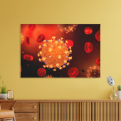 Conceptual Image of Influenza Causing Grippe 3 Leinwanddruck (Insitu (Wohnzimmer))