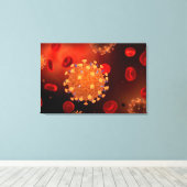 Conceptual Image of Influenza Causing Grippe 3 Leinwanddruck (Insitu (Holzboden))