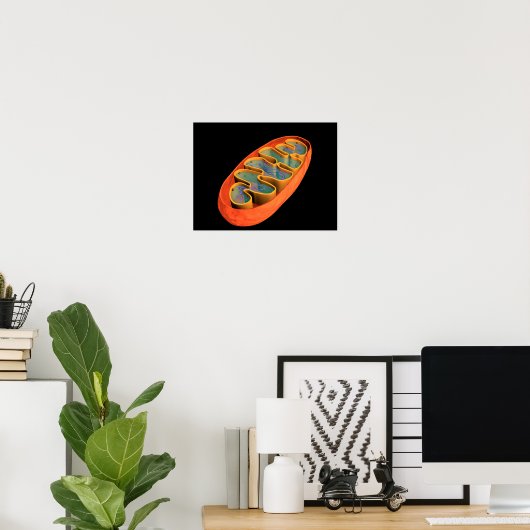 Conceptual Image of Mitochondria 3 Poster (Heimbüro)