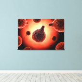 Conceptual Image of Plasmodium causing Malaria 1 Leinwanddruck (Insitu (Holzboden))