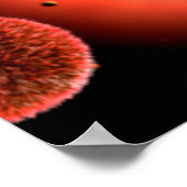 Conceptual Image of Plasmodium causing Malaria 1 Poster (Ecke)