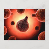 Conceptual Image of Plasmodium causing Malaria 1 Postkarte (Vorderseite)