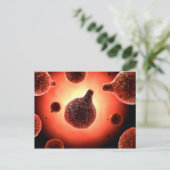 Conceptual Image of Plasmodium causing Malaria 1 Postkarte (Stehend Vorderseite)