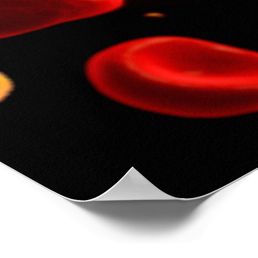 Conceptual Image of Plasmodium causing Malaria 2 Poster (Ecke)