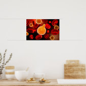 Conceptual Image of Plasmodium causing Malaria 2 Poster (Küche)