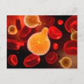 Conceptual Image of Plasmodium causing Malaria 2 Postkarte (Vorderseite)