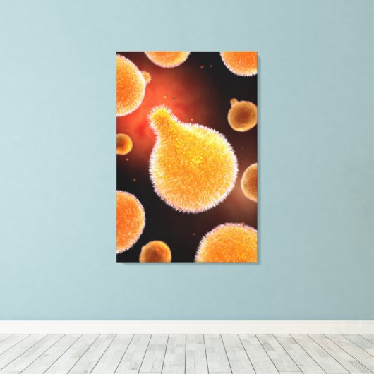 Conceptual Image of Plasmodium causing Malaria 3 Leinwanddruck (Insitu (Holzboden))