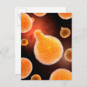 Conceptual Image of Plasmodium causing Malaria 3 Postkarte (Vorne/Hinten)