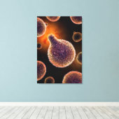 Conceptual Image of Plasmodium causing Malaria 4 Leinwanddruck (Insitu (Holzboden))