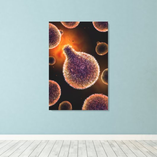 Conceptual Image of Plasmodium causing Malaria 4 Leinwanddruck (Insitu (Holzboden))