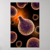 Conceptual Image of Plasmodium causing Malaria 4 Poster (Vorne)