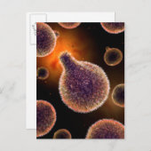 Conceptual Image of Plasmodium causing Malaria 4 Postkarte (Vorne/Hinten)