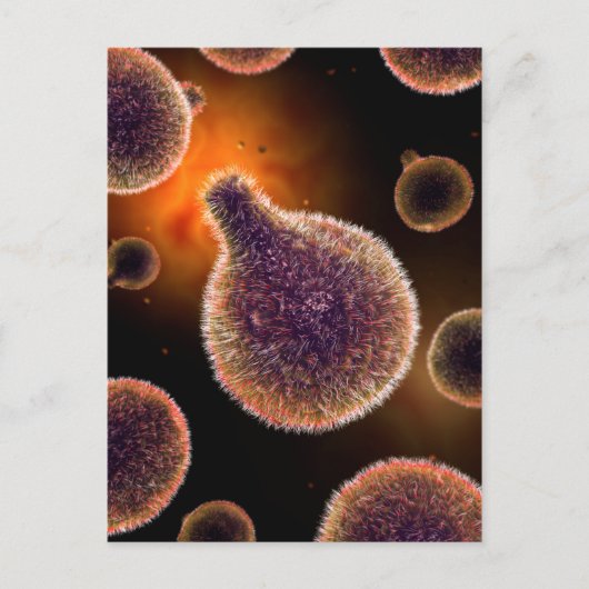 Conceptual Image of Plasmodium causing Malaria 4 Postkarte (Vorderseite)