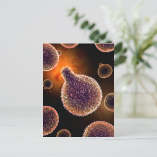 Conceptual Image of Plasmodium causing Malaria 4 Postkarte (Stehend Vorderseite)