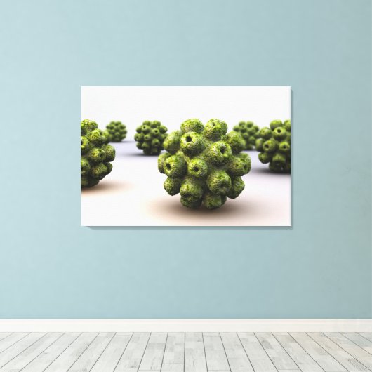 Conceptual Image of Polyomavirus Leinwanddruck (Insitu (Holzboden))
