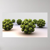 Conceptual Image of Polyomavirus Poster (Vorne)