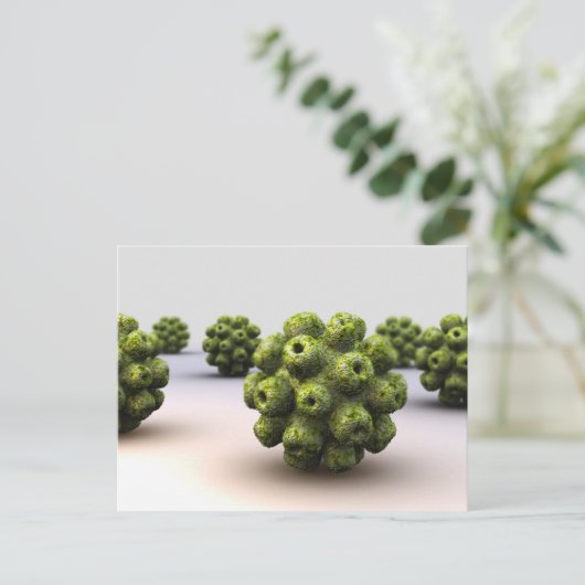 Conceptual Image of Polyomavirus Postkarte (Stehend Vorderseite)