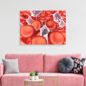 Conceptual Image of Red Blood Cells 2 Leinwanddruck (Insitu (Wohnzimmer))