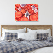 Conceptual Image of Red Blood Cells 2 Leinwanddruck (Insitu (Schlafzimmer))