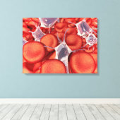 Conceptual Image of Red Blood Cells 2 Leinwanddruck (Insitu (Holzboden))