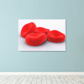 Conceptual Image of Red Blood Cells Leinwanddruck (Insitu (Holzboden))