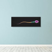 Conceptual Image of Sperm Anatomy Leinwanddruck (Insitu (Holzboden))