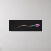 Conceptual Image of Sperm Anatomy Leinwanddruck (Vorderseite)